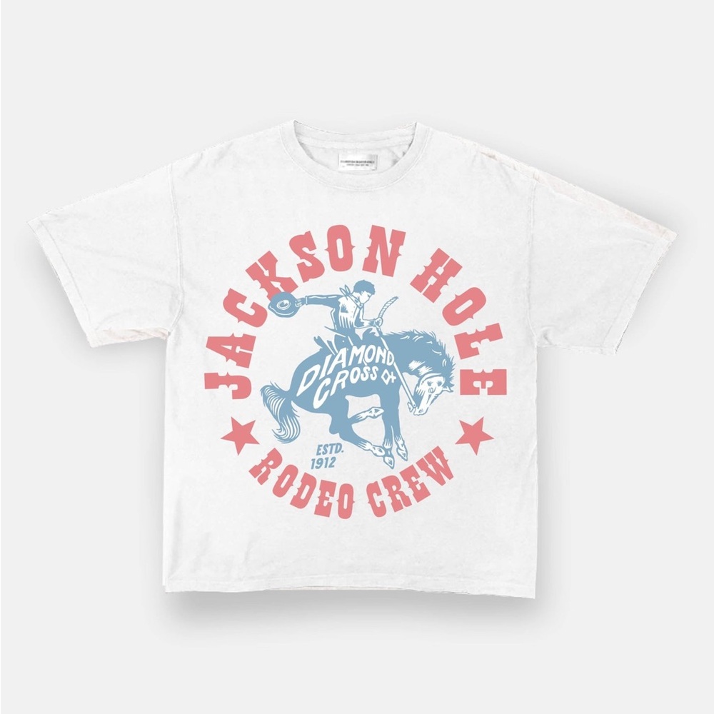 Diamond Cross Rodeo Crew Women's T-Shirt - White